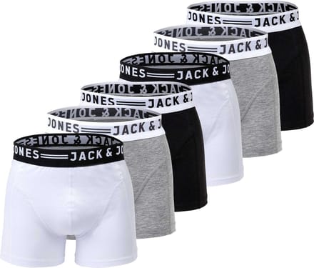 Jack&Jones Boxershorts SENSE TRUNKS 3 PACK Set van 6