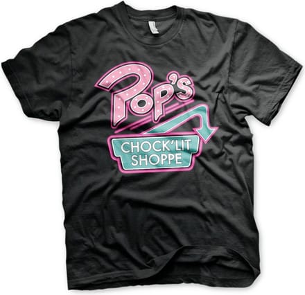 Riverdale Pop's Chock'Lit Shoppe T-shirt Zwart