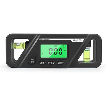 Magnetische Digitale Hoekmeter Absolute en Relatieve Meting Hoek en Helling Conversie LCD-scherm met Achtergrondverlichting zwart