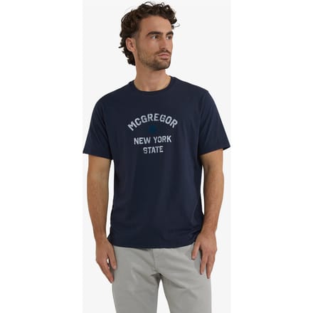 McGregor T-shirt Ny State Navy Größe: S | Bedruckte T-Shirts Outlet | Herren | Blau