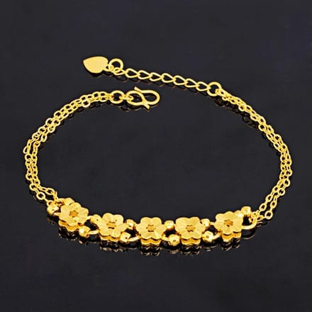 Messing Verguld Mode Veelzijdig Persoonlijkheid Pruimenarmband Dames Sieraden black