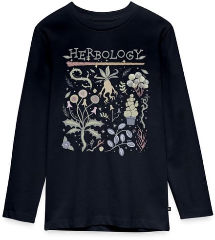 Harry Potter Herbology Botanisch Kruiden Ontwerp Premium T-Shirt Tiener Lang