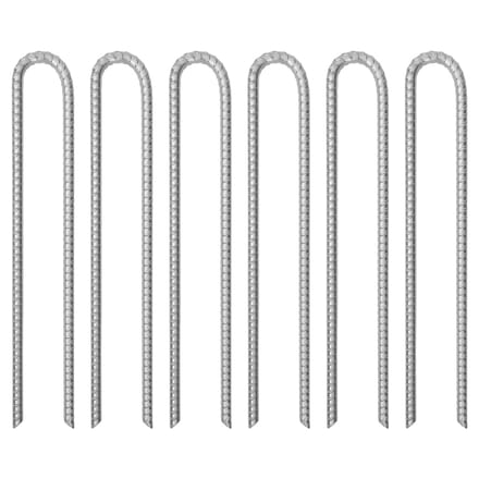 vidaXL - Tentharingen - 6 - st - U-vormig - Ø13 - mm - 41,5 - cm - gegalvaniseerd - staal