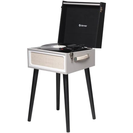 Denver Platenspeler Bluetooth - Ingebouwde Speakers - FM Radio - Auto-stop - Retro - VPR250