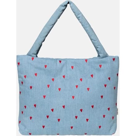 Studio Noos Denim Hearts Mom bag shopper denim