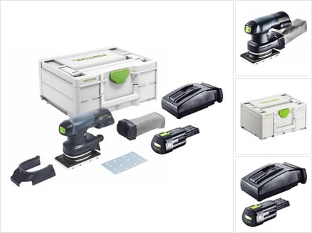 Festool RTSC 400-Basic accu-schuifzaag 18 V 80 x 130 mm borstelloos + 1x accu 3,0 Ah + oplader + Systainer