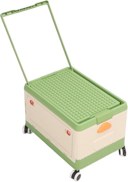 Speelgoed Opbergbak - Speelgoed Organizer - Nette Kinderkamer - Verrijdbaar Ontwerp - 42x29x28cm - Groen