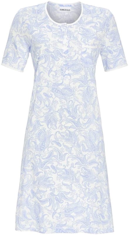 Ringella – Soft Paisley – Nachtkleed – 5211068 – Azur – Maat 42