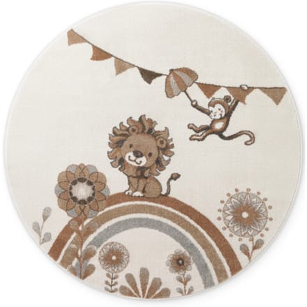 Villeroy & Boch Boho kids rond vloerkleed leeuw rond multicolor- 160 cm