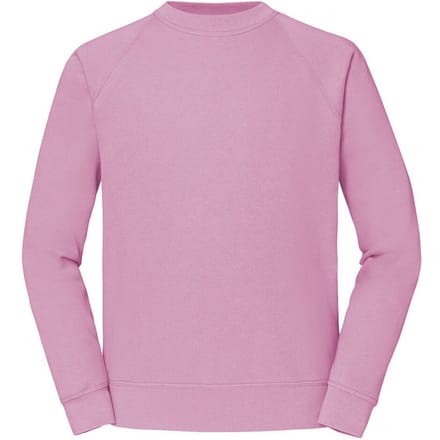 Fruit of the Loom Heren Klassiek Raglan Sweatshirt (Lichtroze)