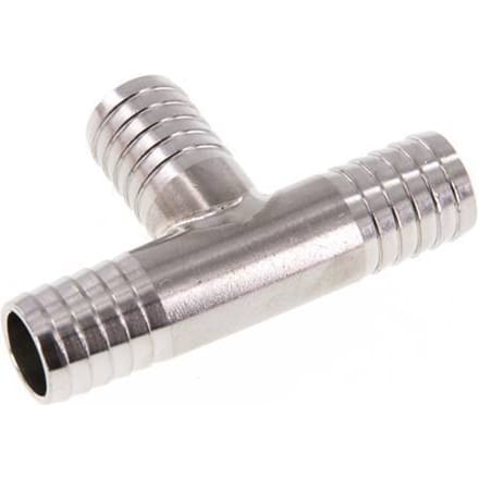 13 mm RVS 1.4301 T-Slangkoppeling