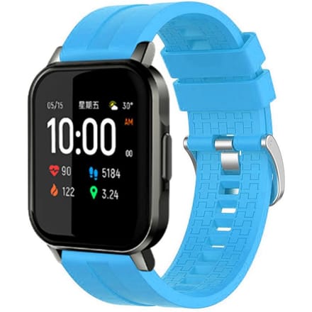 Bracelet de Montre en Silicone Compatible pour Montre Connectée LS02 Bracelet de Rechange blue