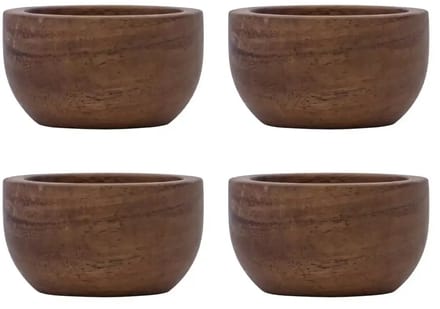 House Doctor Eierdopjes wood naturel - 4 stuks