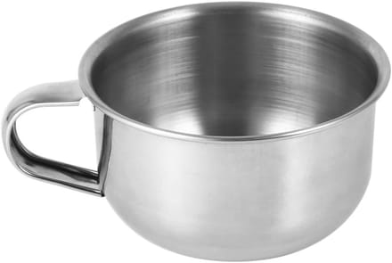 Stainless Steel Scheerkom voor Mannen, Scheerzeep Kom, Duurzaam en Handig Scheeraccessoire voor Scheerervaring