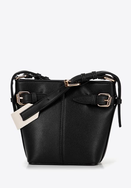 Wittchen Dames Kleine Bucket Bag Gemaakt van Eco-leer Zwart