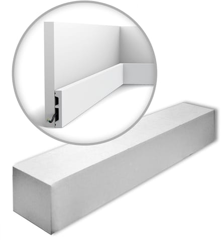 Orac Decor SX157-RAL9003-box AXXENT SQUARE 1 doos 39 stukken Plint 78 m