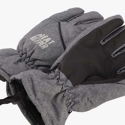 Heat Keeper kinder thermo handschoenen grijs - Maat 128/134