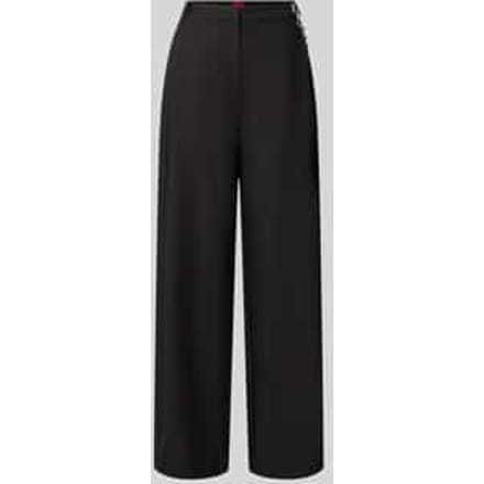 Regular fit barrel leg broek met viscose, model 'Hentessa-1'