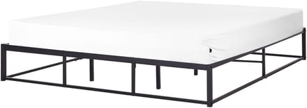 VIRY - Tweepersoonsbed - Zwart - 180 x 200 cm - Metaal