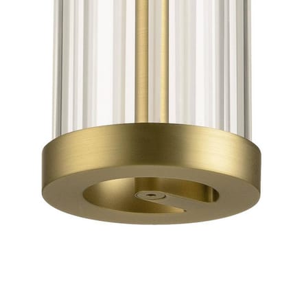 SLV LED hanglamp Quimera, messingkleurig, Ø 8 cm, CCT