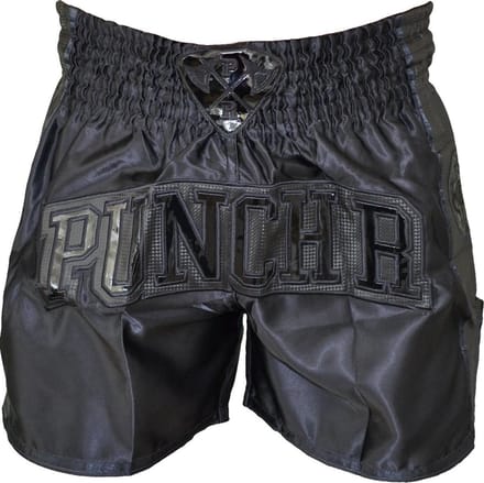 PunchR Muay Thai Kickboks Broek Zwart - S
