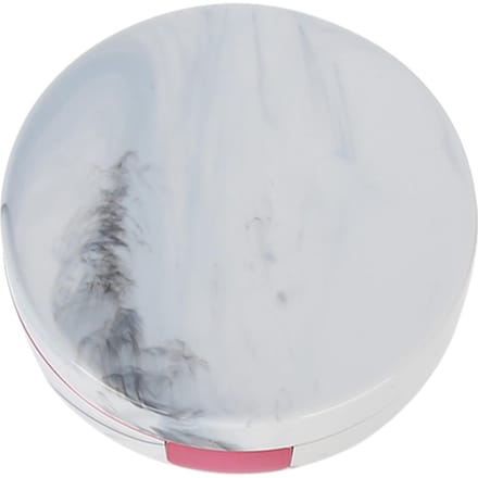 Lenzenbakje Draagbaar Plastic Marmerpatroon Oogverzorgingskit Container(Roze) rood