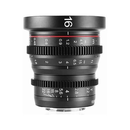 Meike 16mm T2.2 Cine-objectief  Micro Vier Derde