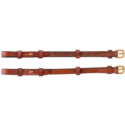 Paar blindflens staanders + ronde gesp BR Equitation