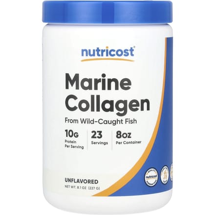 Nutricost, Collagène marin, sans saveur, 230 g (227g)