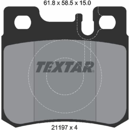 Remblokset TEXTAR 2119701, achter