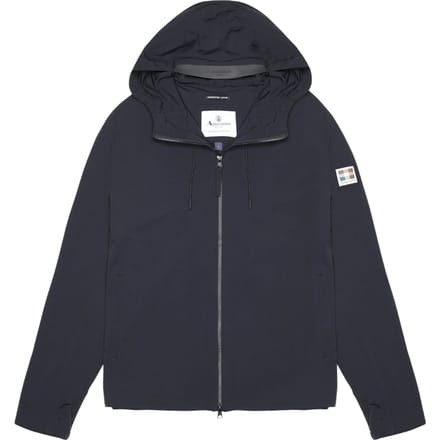 Aquascutum Active Hooded Stretch Windbreaker Marineblauwe Jas