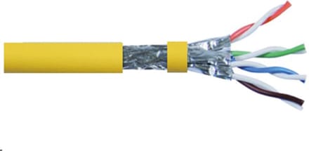 ROLINE S/FTP (PiMF) kabel, Cat.8 (Klasse I), massieve draad, AWG22, LSOH, 100 m