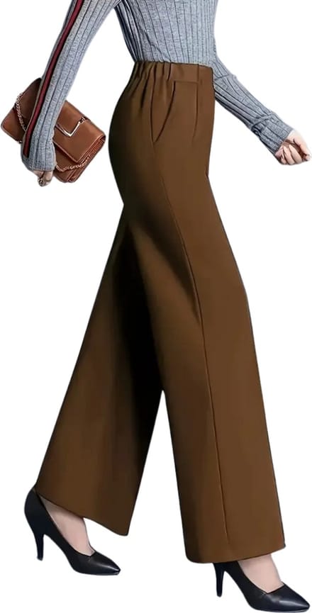 Livano Pantalon Dames - Chino - Golfbroek - Nette Broek - Met Elastische Tailleband - Volwassenen - Khaki - S