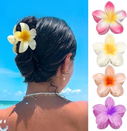 Haarspelden met bloemen voor dames in 4 kleuren