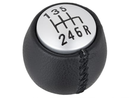 MODECAR - Versnellingspookknop - Zwart - Zilver - 6 Versnellingen
