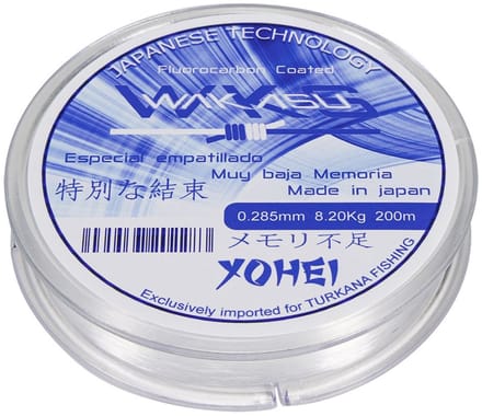 Wakasu Yohei Fluoro Coated Monofilament 200 M Transparant 0.181 mm