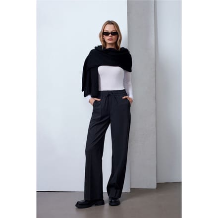 Brede Pijpen Pull-On Broek