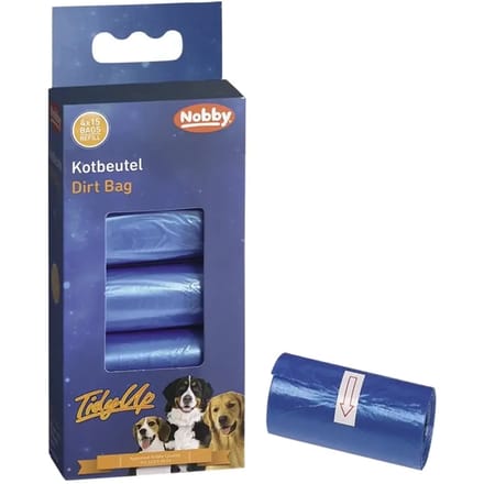 Nobby poepzakjes navulling blauw - 3 ST à 4 X 15 ST