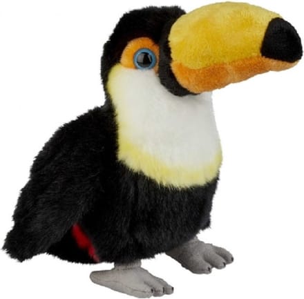 Ravensden gekleurde toekan knuffel - 18 cm - pluche - vogel knuffels