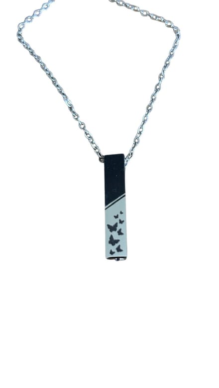 Bijoux by Ive - Rechthoekige Ashanger met Vlinders