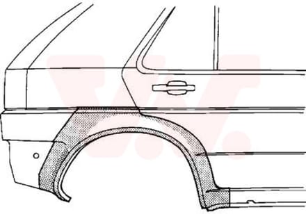Van Wezel - ACHTER SCHERM VOOR OPEL ASTRA F 1991-1998 ARC106284VWAN