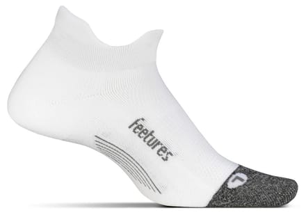 Feetures - Elite Light Cushion No Show Tab - White - Wit / LARGE