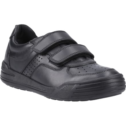 Hush Puppies Sully Leren Zwarte Schoenen Voor Jongens