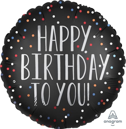 ‘Happy Birthday To You’ Zilver - 45 Centimeter
