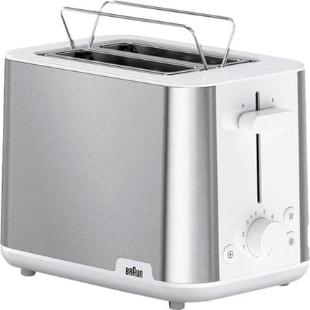 Braun PurShine, Broodrooster 2 Sneetjes Cool Touch, HT1510WH, Wit