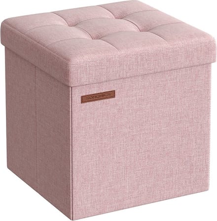 Bank van 30 cm – Met opbergruimte pastelroze