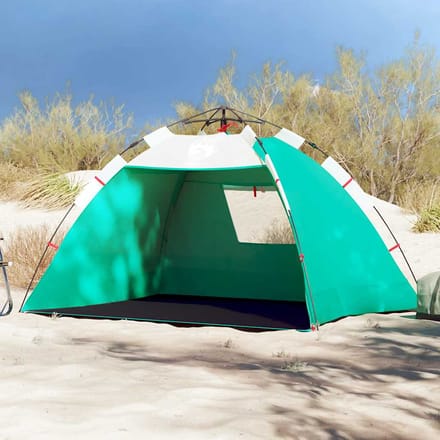 vidaXL - strandtent - 2-persoons - waterdicht - snelontgrendeling - zeegroen