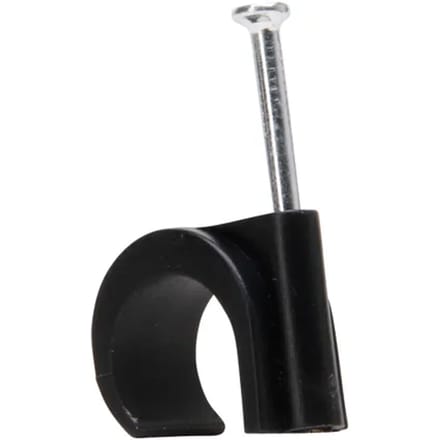 Spijkerclip 16-20mm Zwart 10 Stuks