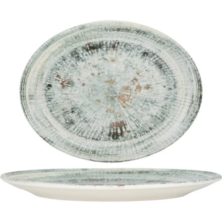 Bonna Serveerschaal - Odette - Porselein - 36x28 cm - set van 2