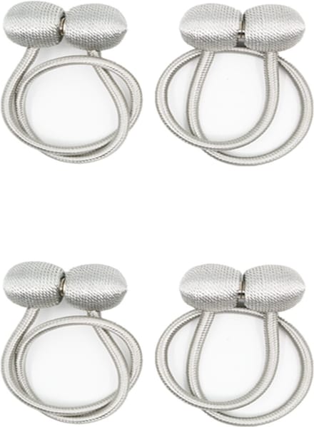 Magnetische gordijnhouder Zilvergrijs